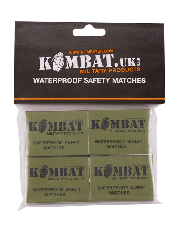 Waterproof Matches- Pack of Four Boxes
