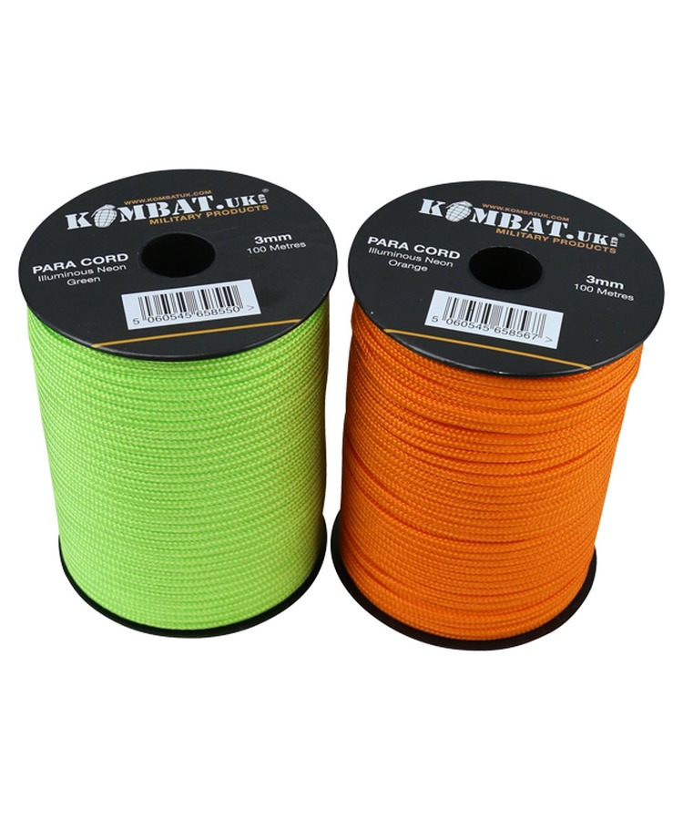 Paracord 3mm- Lime Green or Orange