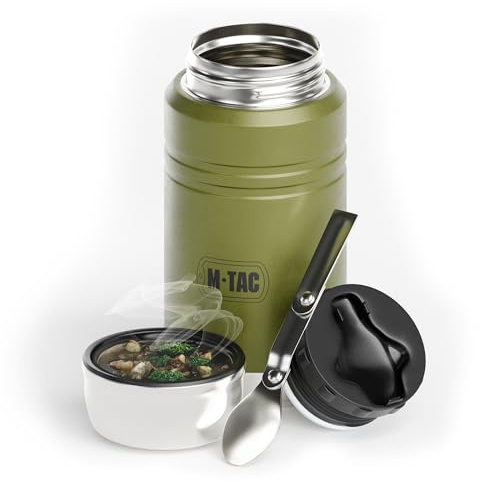 M-Tac Food Thermos with Folding Spoon M-Tac Food Thermos with Folding Spoon