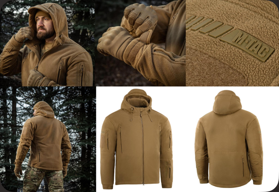 M-Tac Windblock Division Gen.11 Fleece Jacket- Coyote