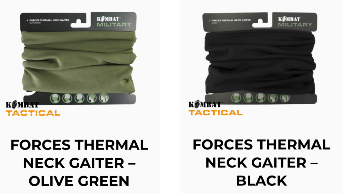 Thermal Neck Gaiter - Olive or Black