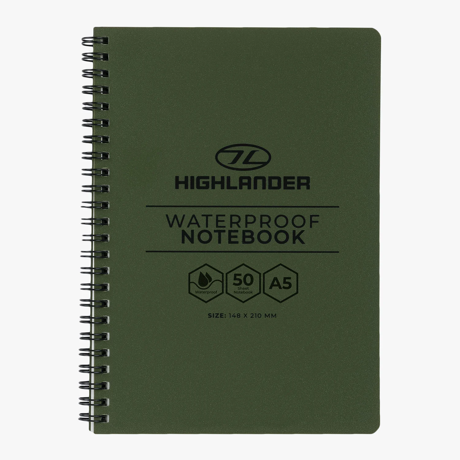 Highlander Pro-Force Waterproof Notebook A5