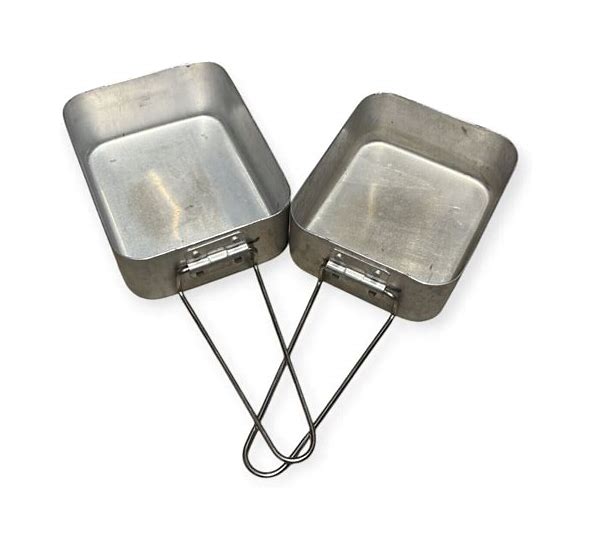 British Stainless Steel Mess Tins- Set of Two- grade 1