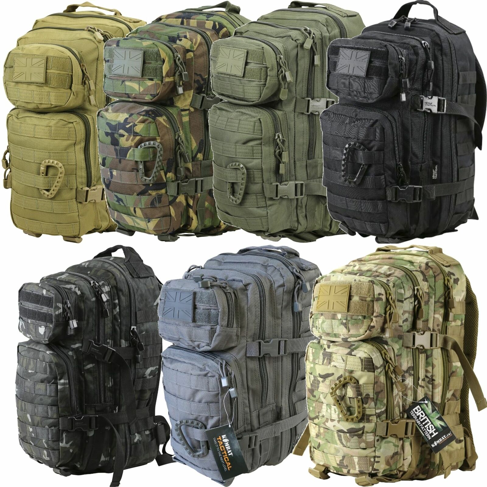 Kombat UK Small Assault Pack- 7 Colours Kombat UK Small Assault Pack- 7 Colours