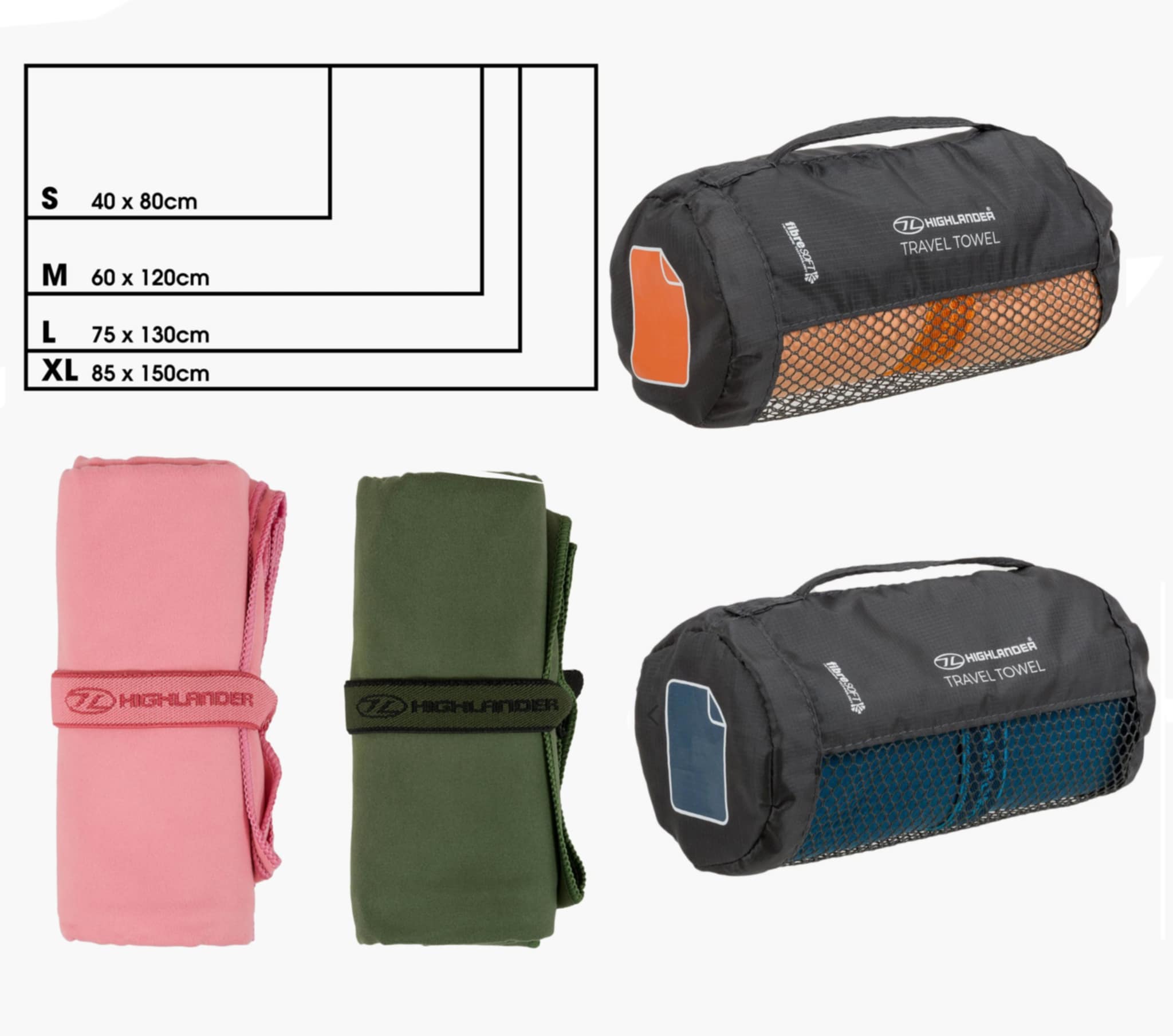 Fibre Soft Microfibre Towel in Stuffsack
