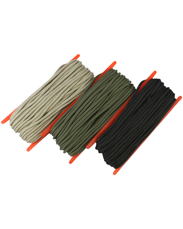 Paracord 15M Black, Coyote or Olive