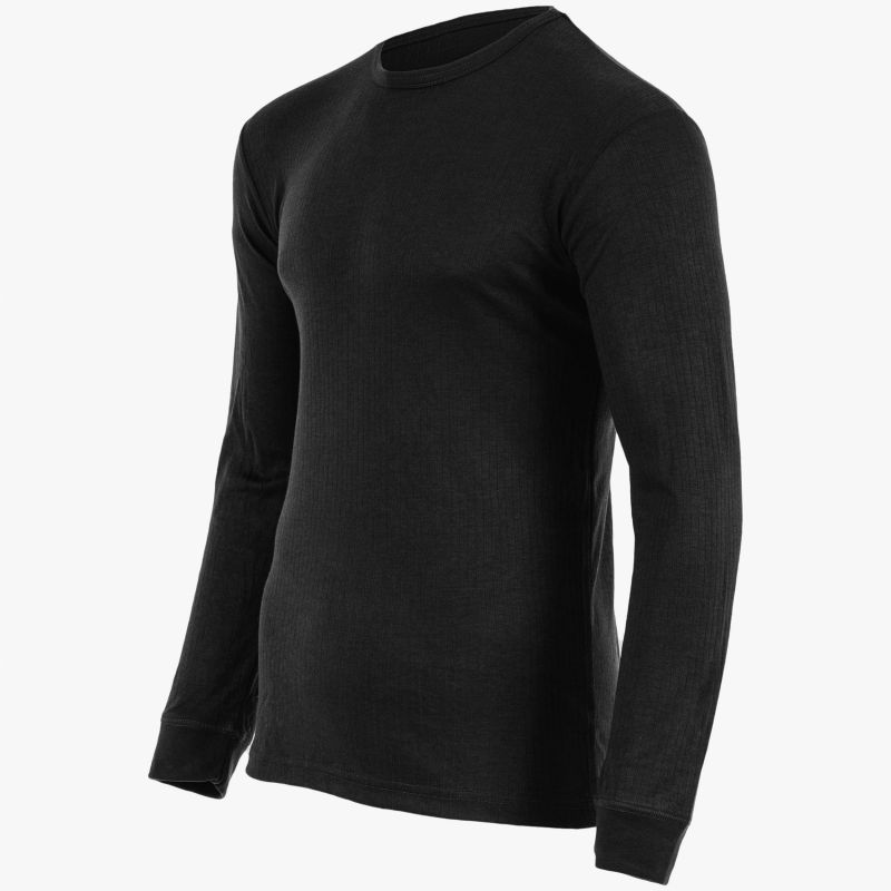 Highlander Outdoors Thermal Base Layer Top - BLACK