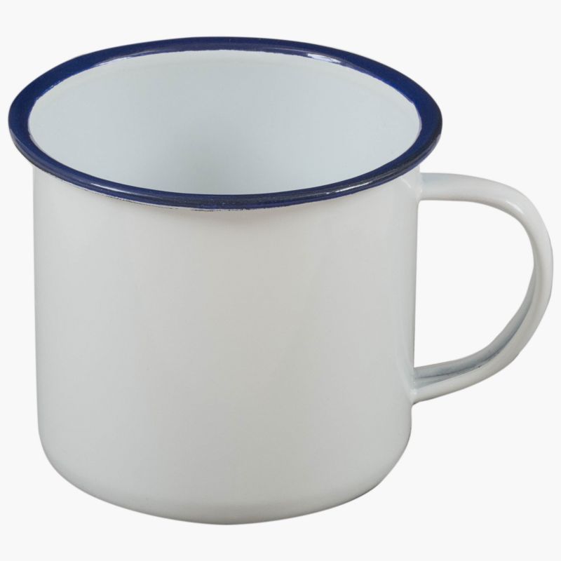 Enamel Vintage Camping Mug 280ml, White