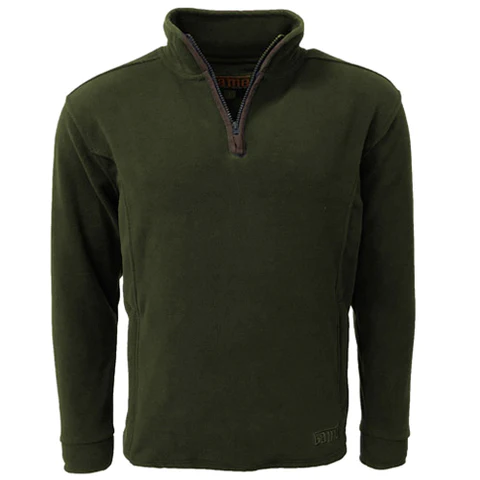 Mens Stanton Country Fleece Pullover - Forest Green