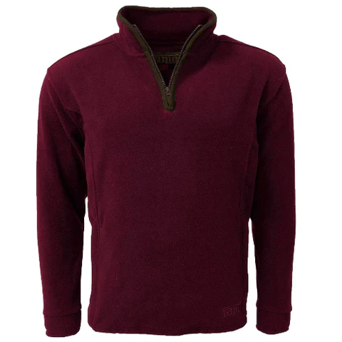 Mens Stanton Country Fleece Pullover - Maroon