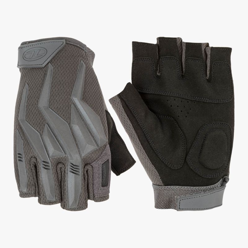 Highlander Forces Raptor Fingerless Gloves - Grey