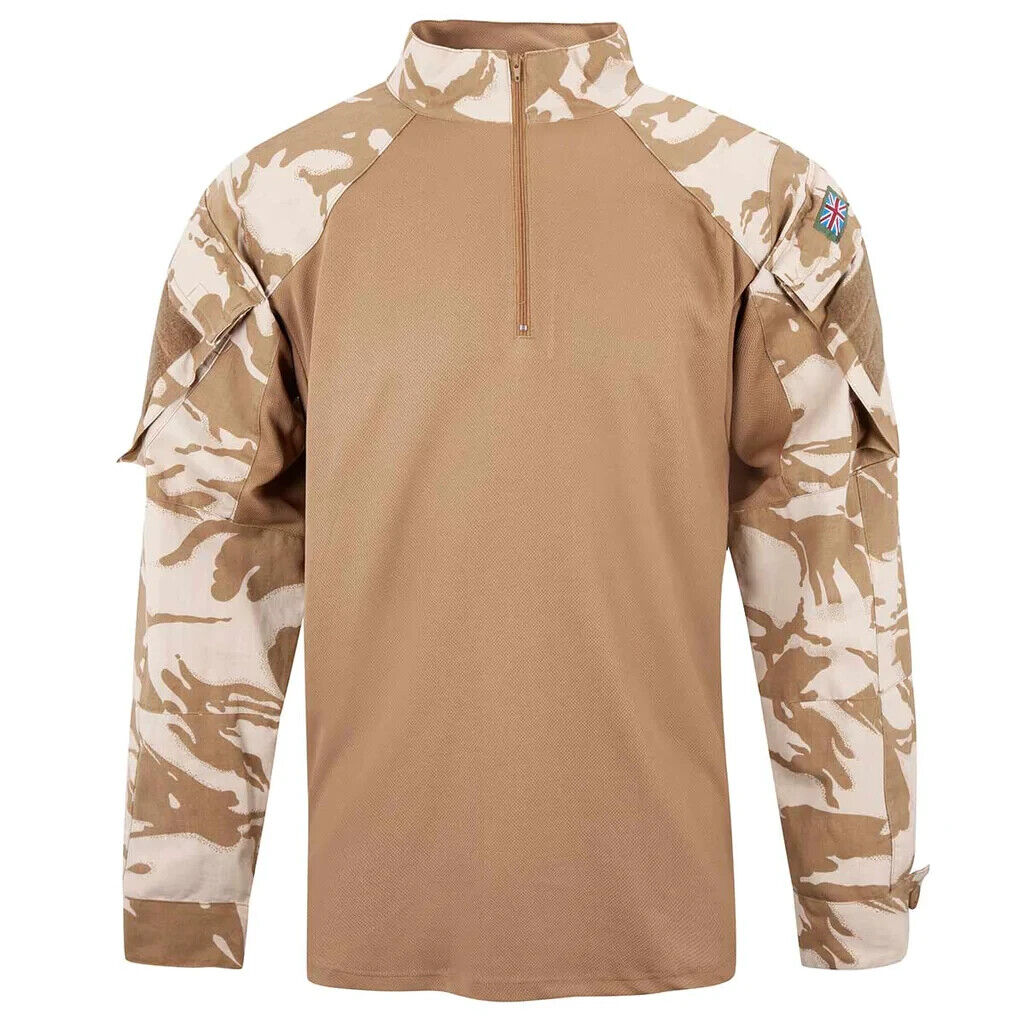 British UBAC Shirt - Desert Camo Sleeved -New