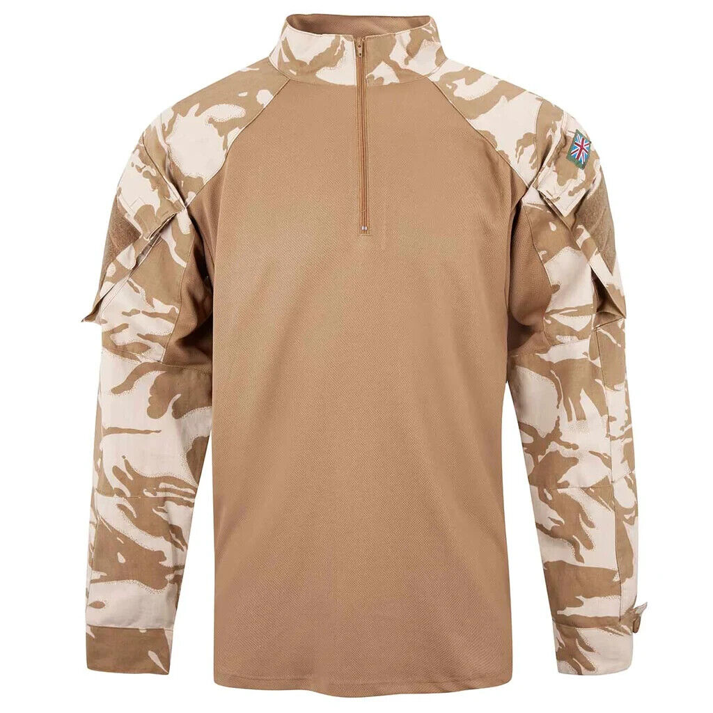 British UBAC Shirt - Desert Camo Sleeved -New British UBAC Shirt - Desert Camo Sleeved -New
