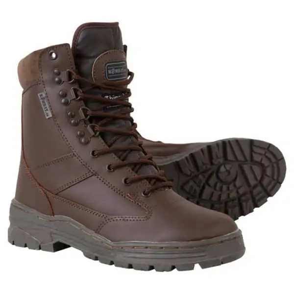 Kombat UK Patrol Boots- All leather, Brown
