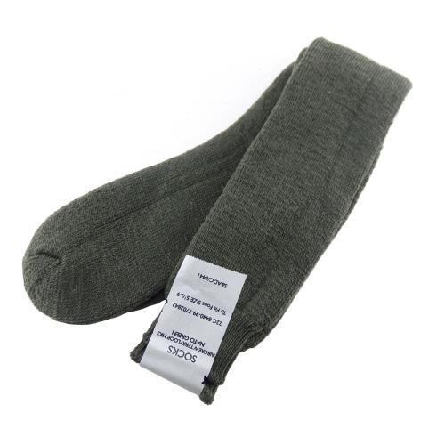New Olive Aircrew 72% Wool Socks