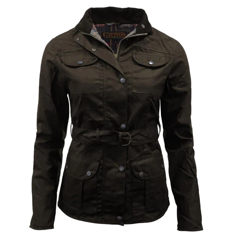 Ladies Morgan Antique Wax Jacket-Brown