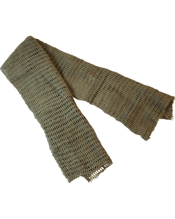 Olive Skrim Netting Scarf