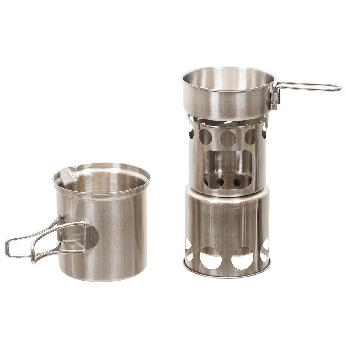 MFH Stainless Steel Travel Cook Set