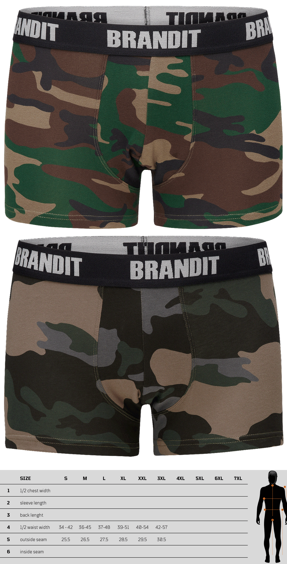 Brandit Boxer Shorts 2pk